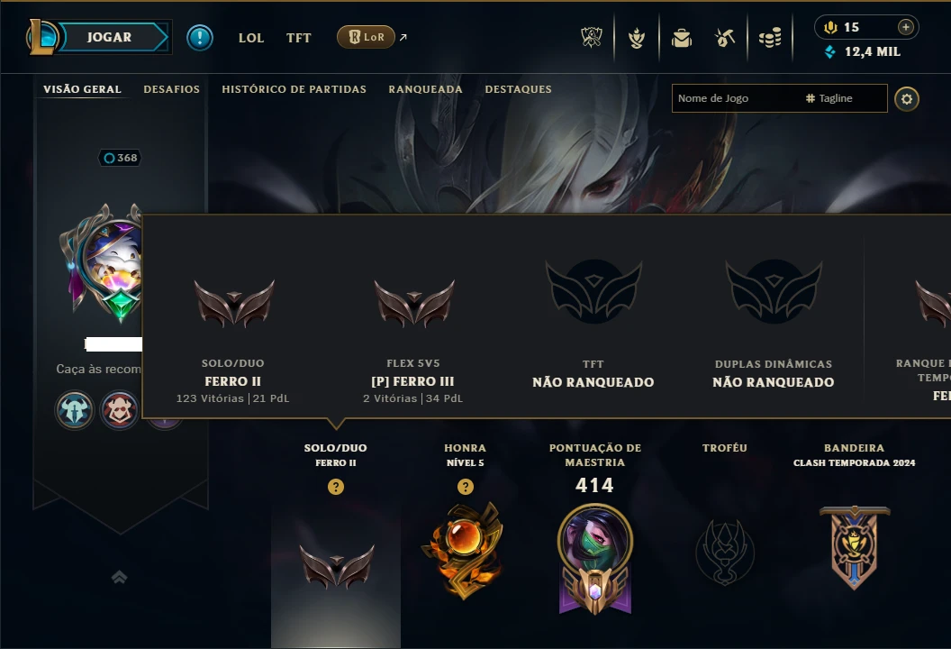 Ferro 2 com TODOS os Champs e 149 Skins ( ADC / MID / SUP )
