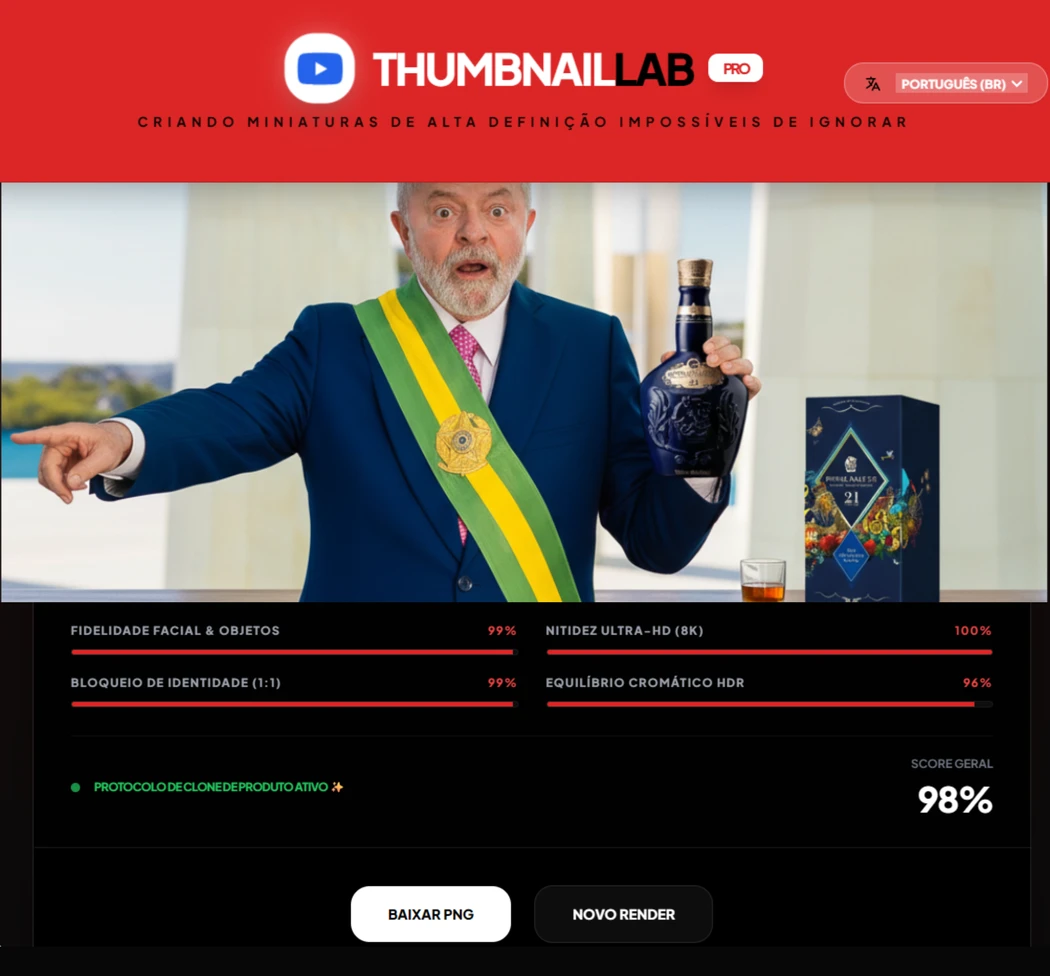 Thumbnail Lab Pro imagens ultra realista