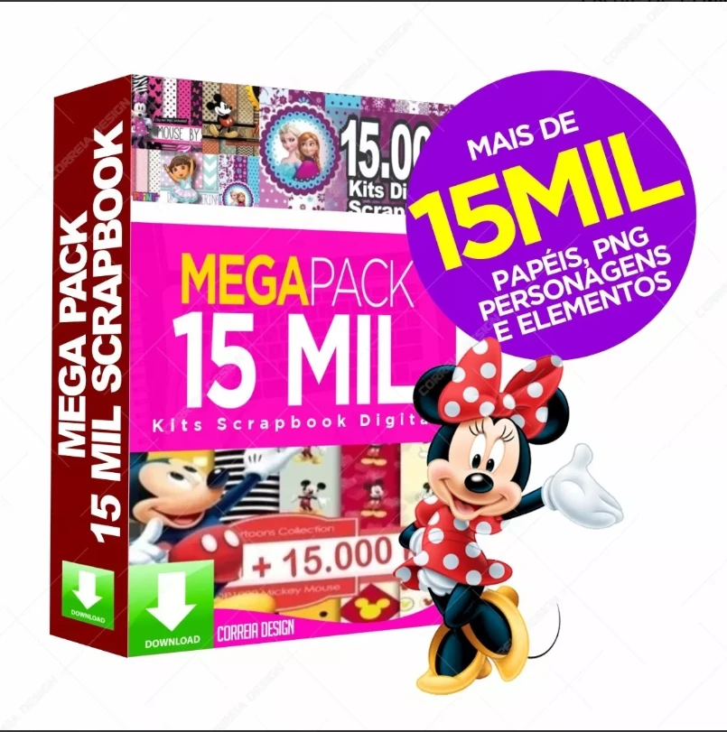 Pacote De 15 Mil Kits Scrapbook Silhouette Arquivos Digital - Outros