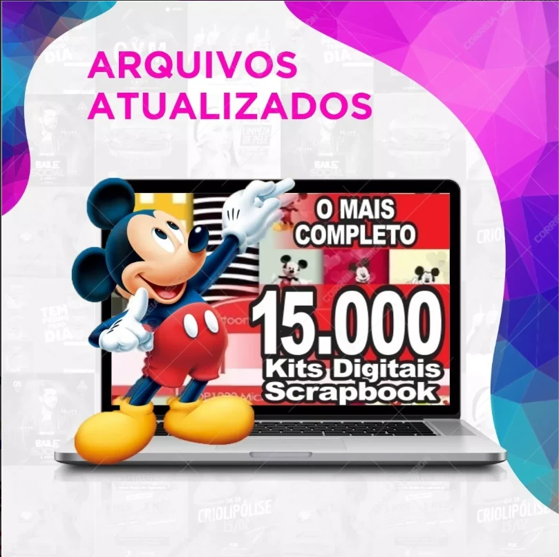 Pacote De 15 Mil Kits Scrapbook Silhouette Arquivos Digital - Outros