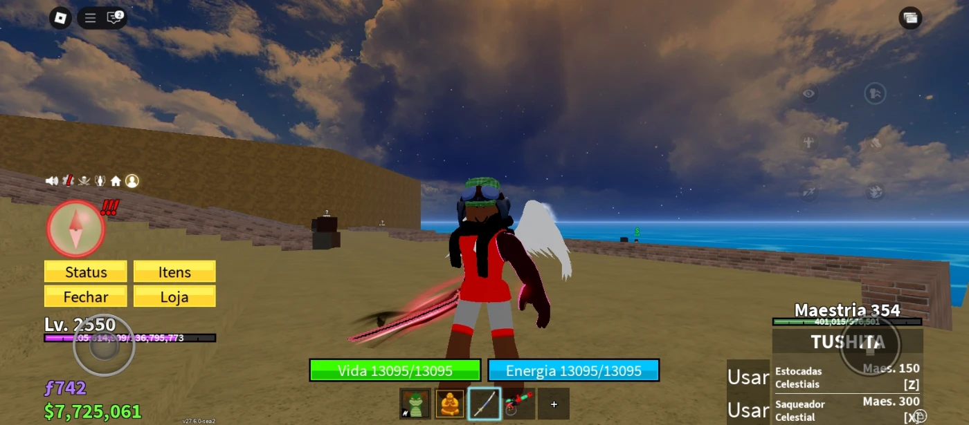 Conta de blox fruits simples - Roblox