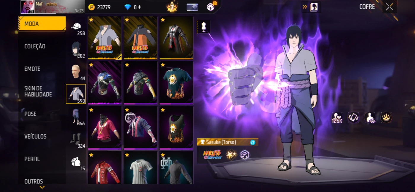 Conta Free fire MUITO gemada e antiga