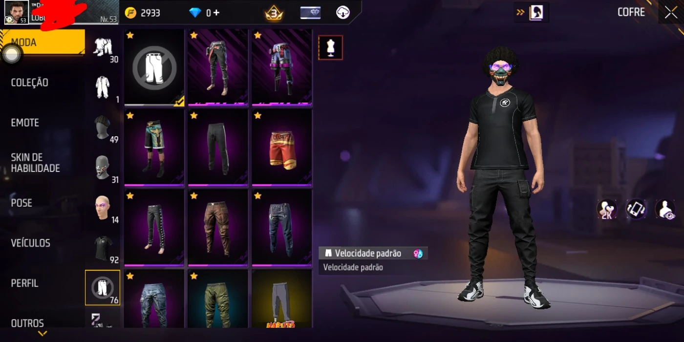 Conta de free fire parada e gemada - Outros