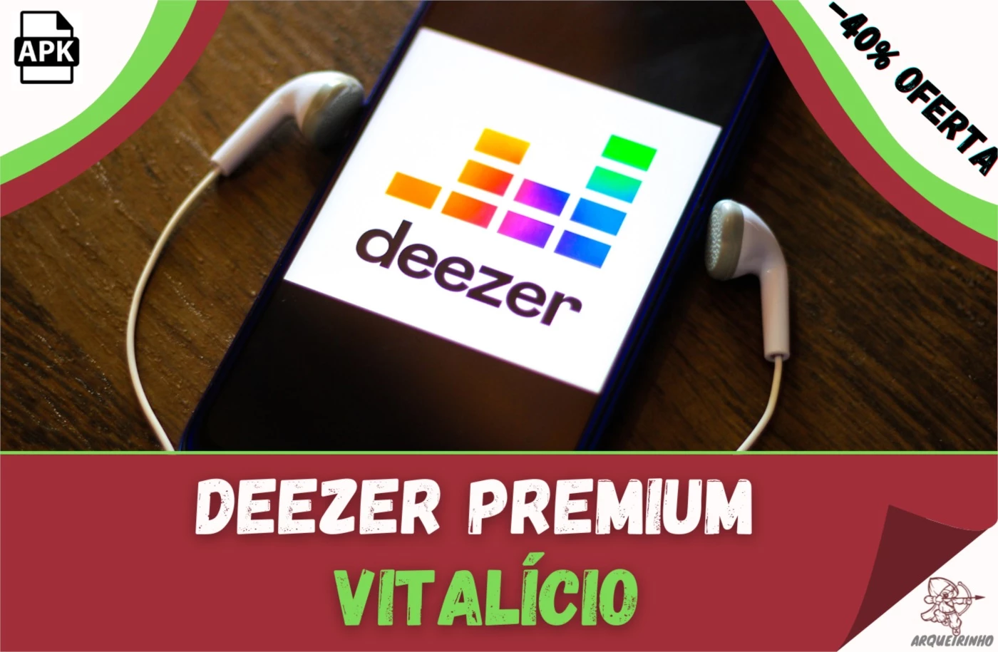 DEEZER PREMIUM ANDROID VITALÍCIO - Assinaturas e Premium