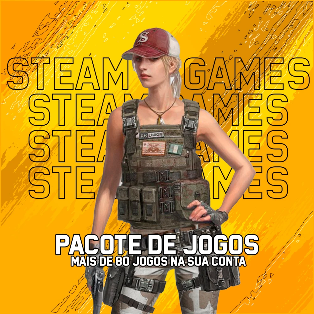 Jogos Para Pc - 80 Jogos Direto Na Sua Conta Da Steam - Softwares e Licenças