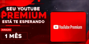 YouTube Premium 1 mês | Link no seu email - Assinaturas e Premium