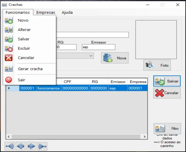 Criar Crachá com QR CODE - Outros