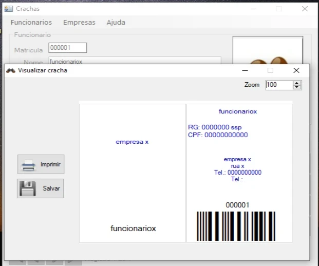 Criar Crachá com QR CODE - Outros