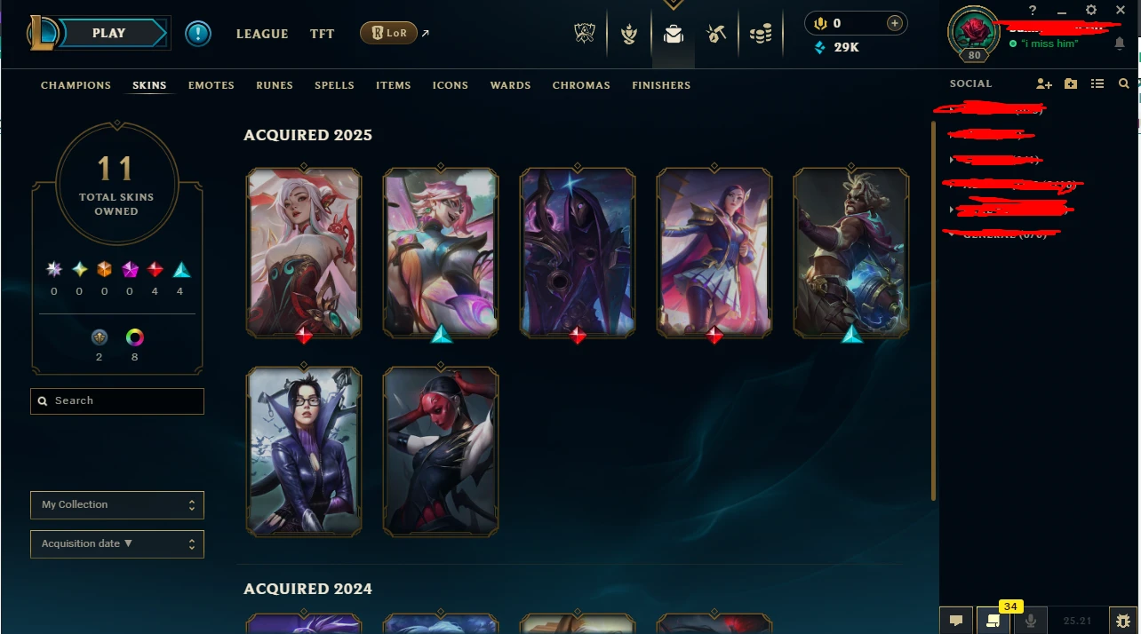 Conta lol platina flex prata soloq, 11 skins main kalista - League of Legends: Wild Rift LOL WR