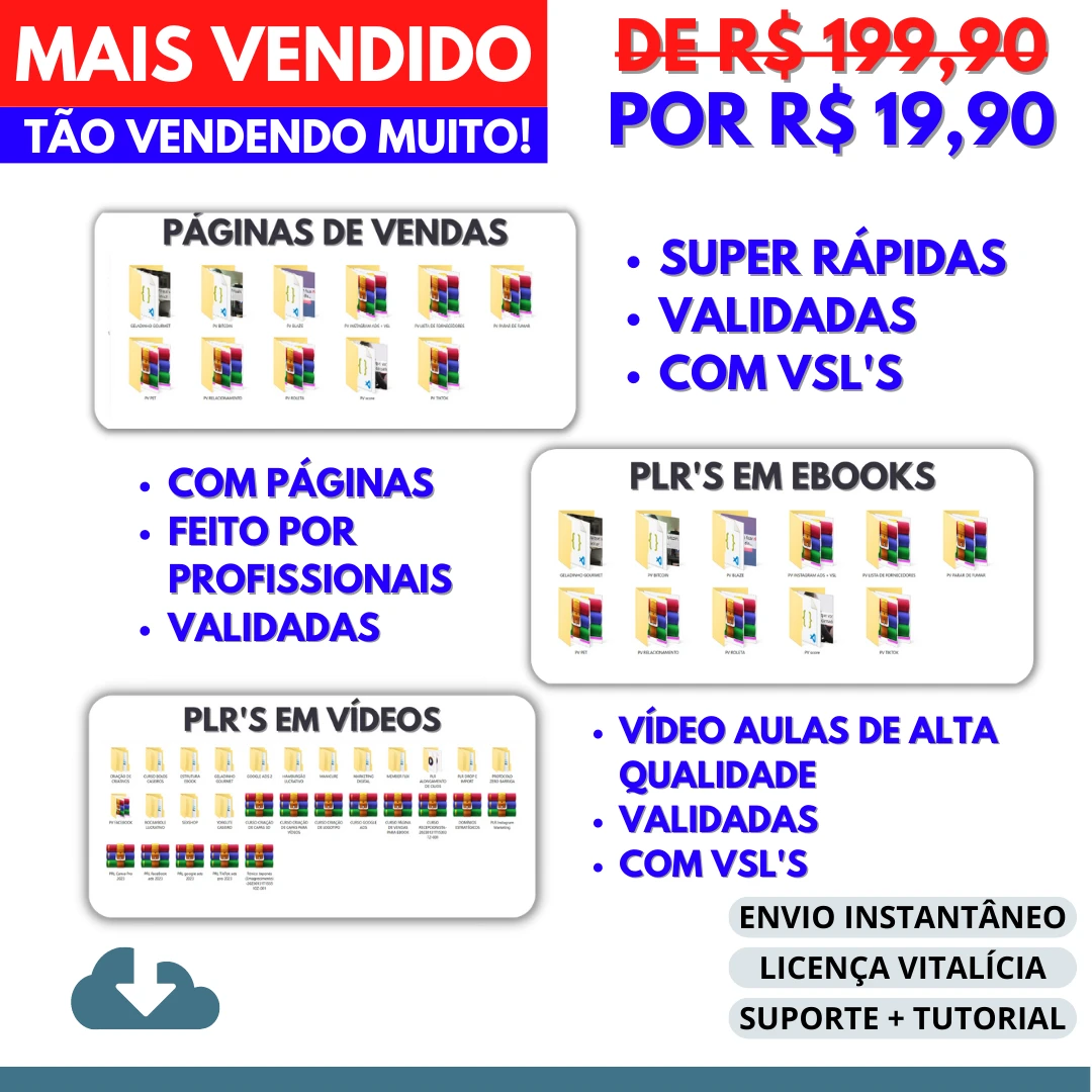 Pacote 12.000 Plr Em Português 2022 + Bônus - Outros