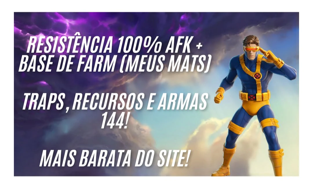 Resistência Afk + Base Farm - Fortnite Salve O Mundo!