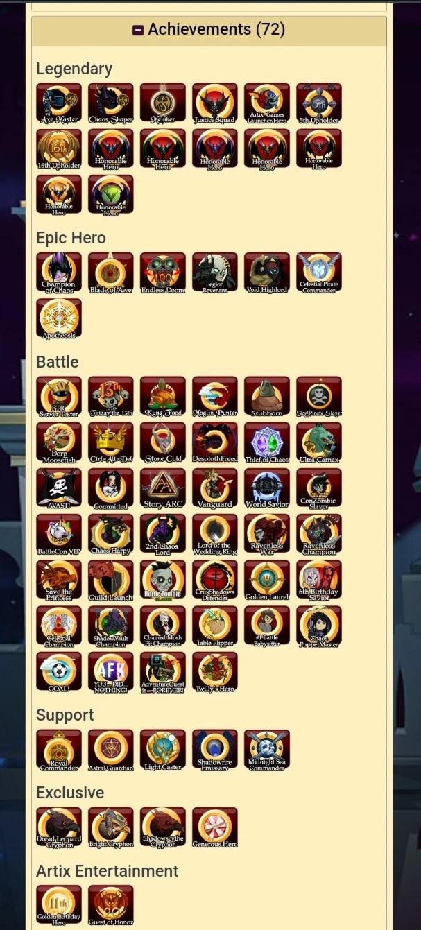 Conta de 2012 (Rare) - Adventure Quest World AQW