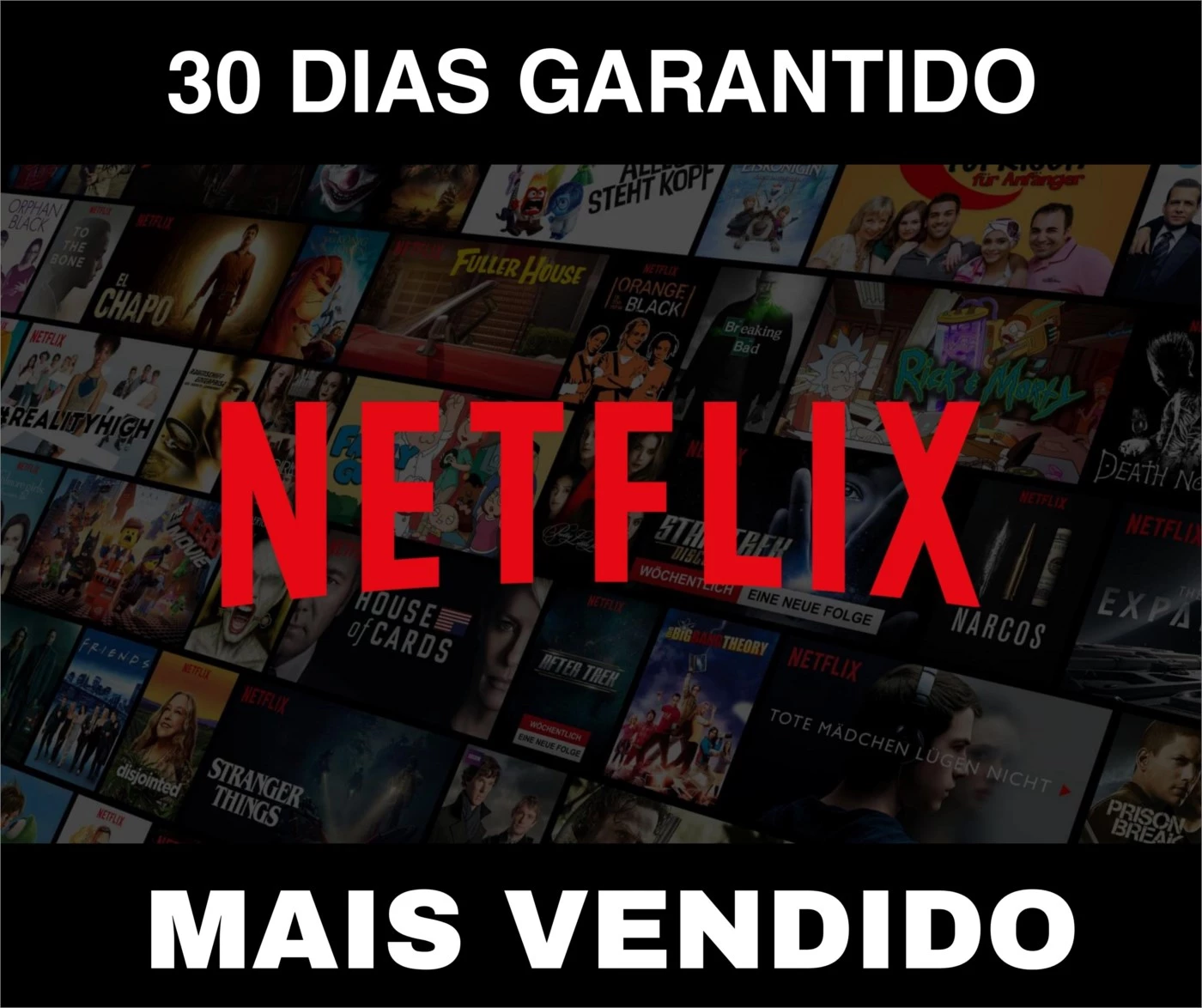 Netflix 30 Dias - 1 Tela Compartilhada - Assinaturas e Premium