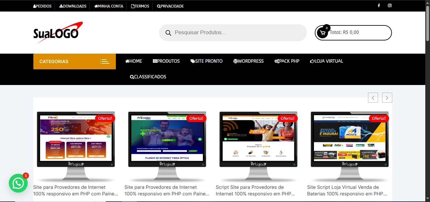 Script Loja Virtual Casa Dos Scripts Wordpress - Others