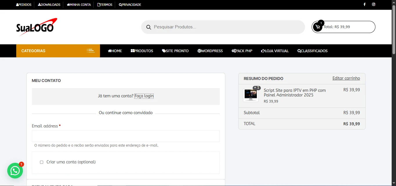 Script Loja Virtual Casa Dos Scripts Wordpress - Others