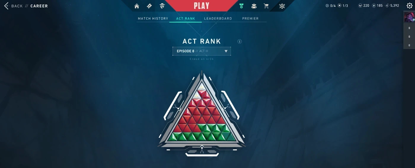 Conta Valorant Ex RADIANTE com skins