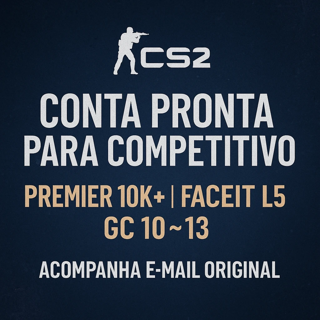 CONTAS C2 - 10k Premier, Lvl 5 Faceit, Lvl 10 GC. - Counter Strike CS