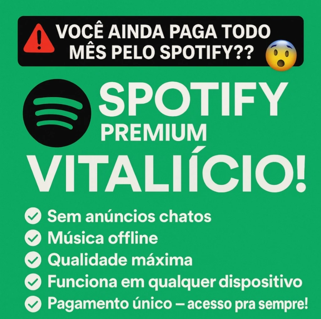 Spotify Vitalício - Premium