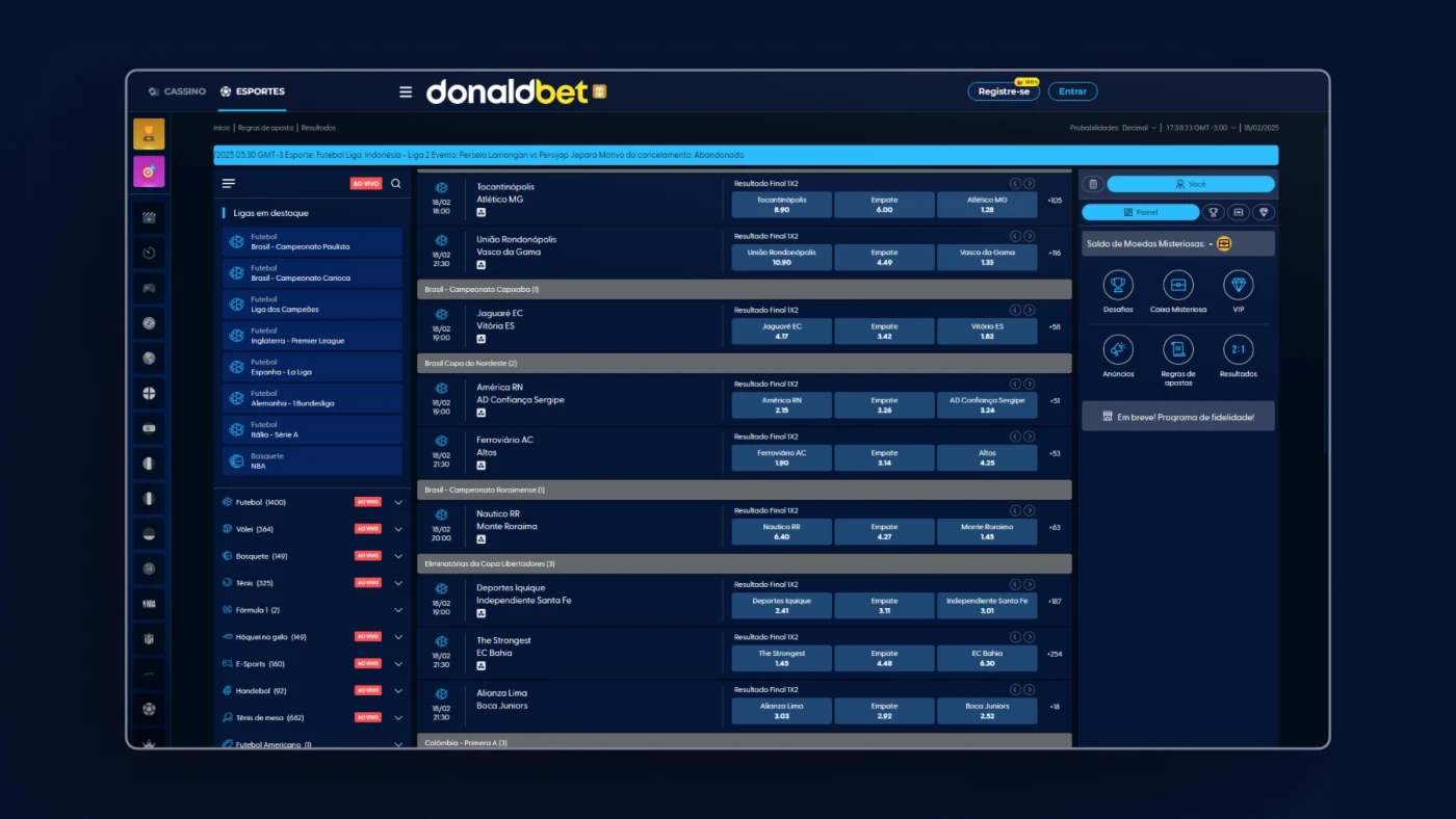 Código-fonte do Donald Bet Casino 2.0.3 PRO - Softwares e Licenças