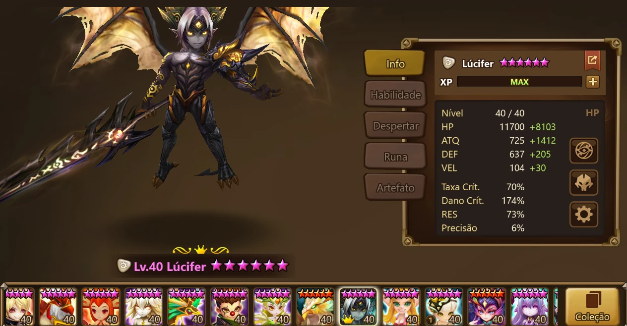 Conta SW - Lucifer & Nigong - Summoners War