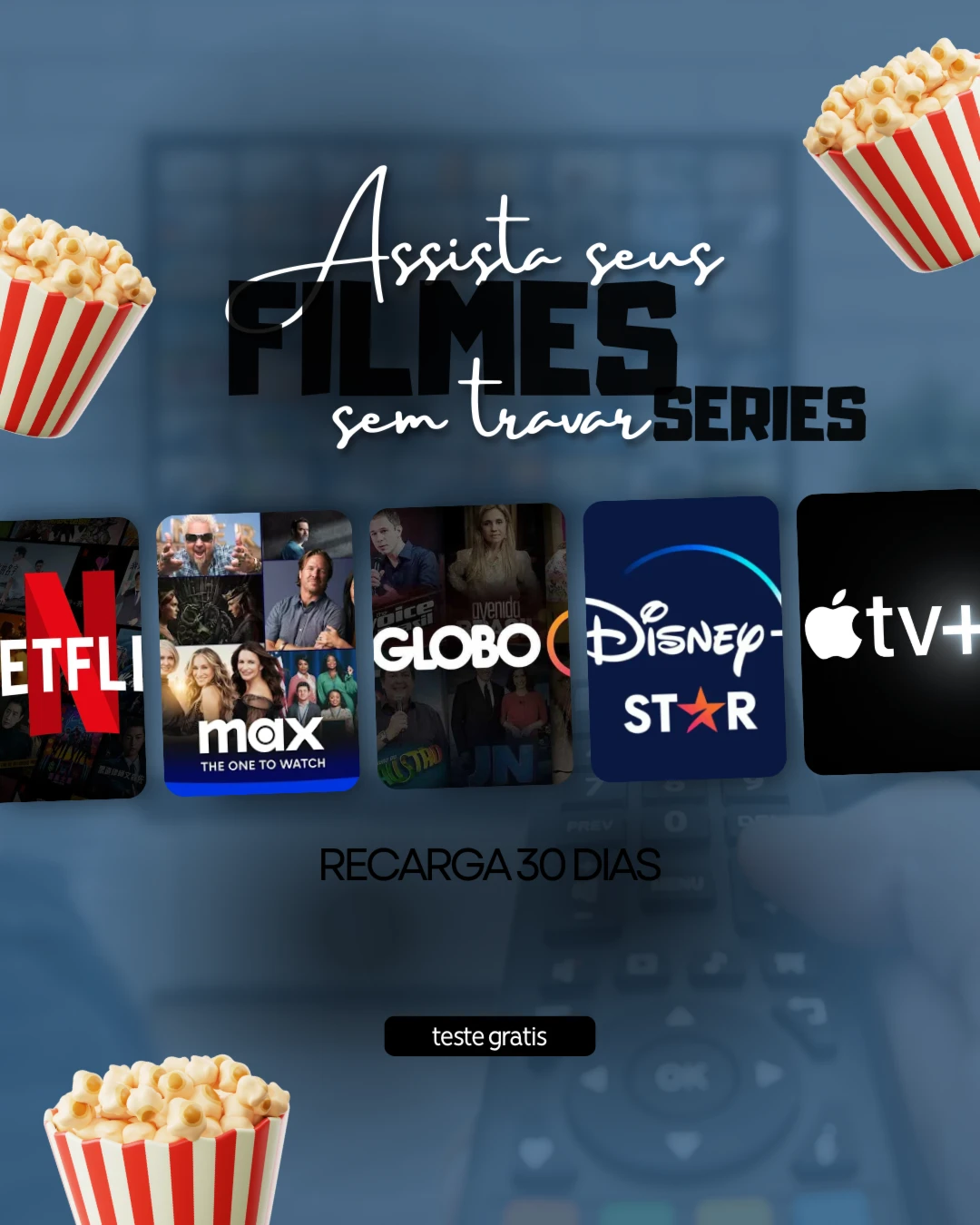 Recarga Streamers Filmes 1Ptv 30 Dias - Premium