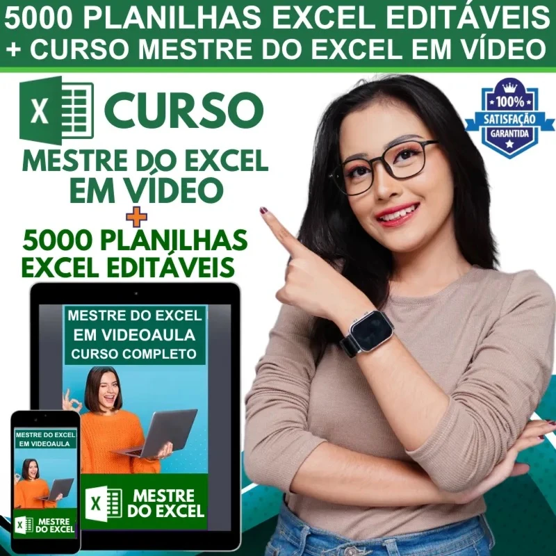 Curso Mestre do Excel + 5000 Planilhas Excel Editáveis - Courses and Programs