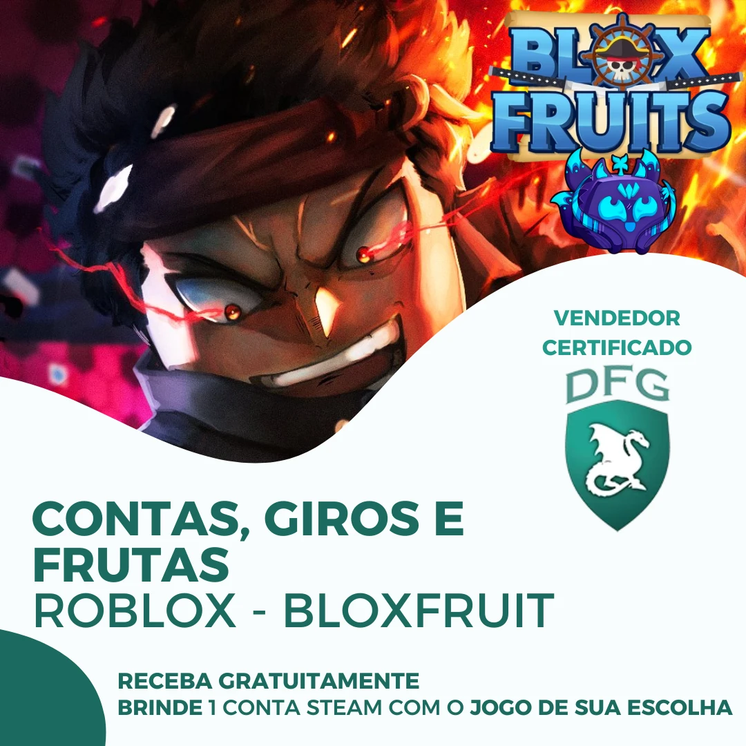 Contas Giros Frutas Roblox Bloxfruit DFG