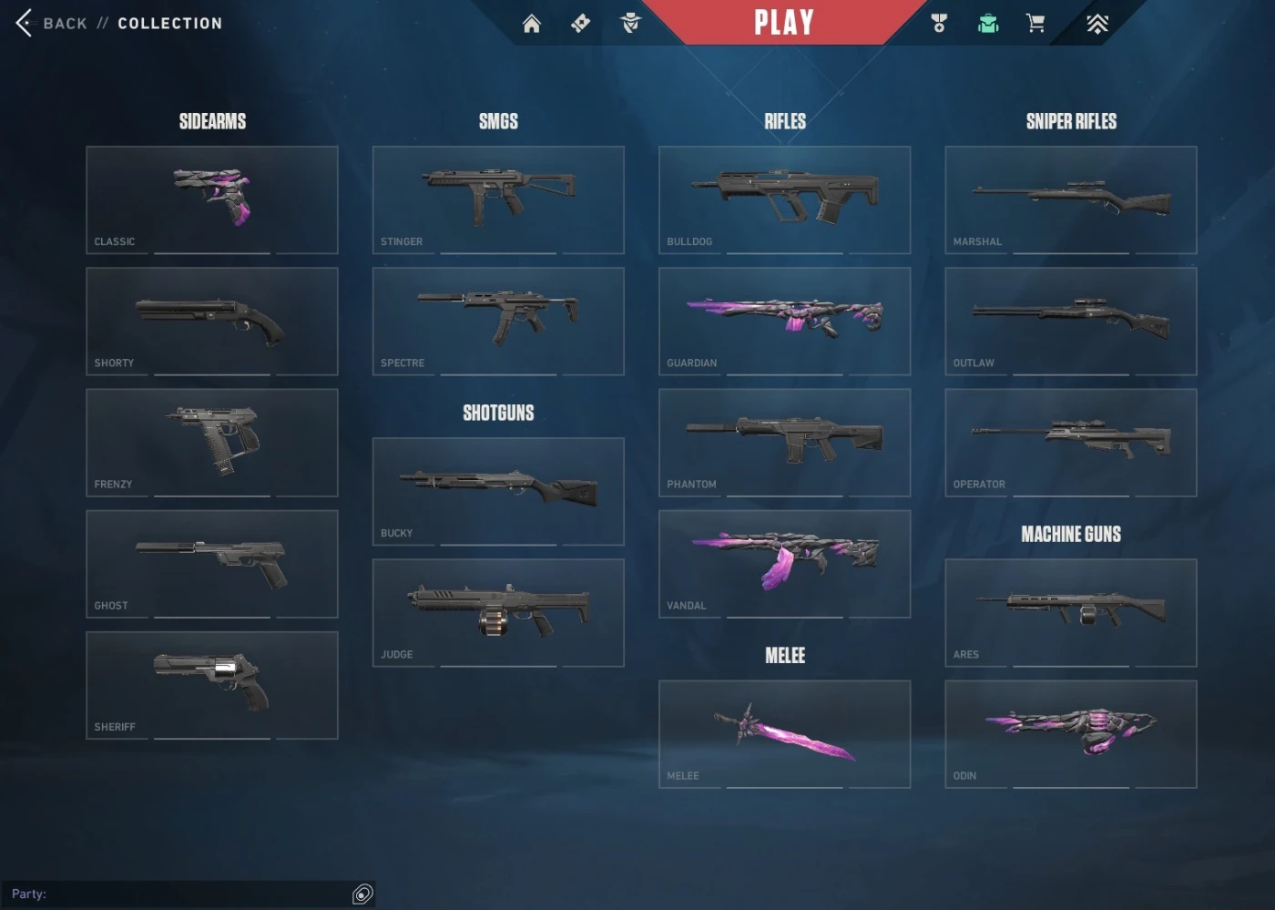 Conta nfa valorant com skins