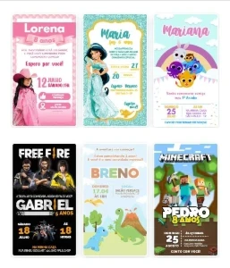 Pack Convites Animados - Others