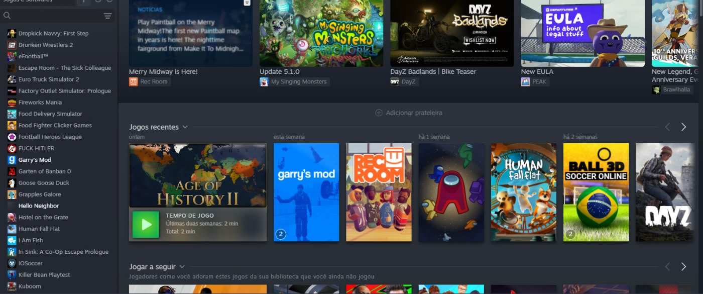 Conta Steam varios jogos