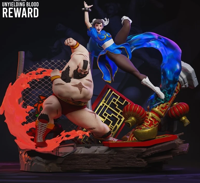 Chun Li VS Zangief – Street Fighte 3d stl - Others