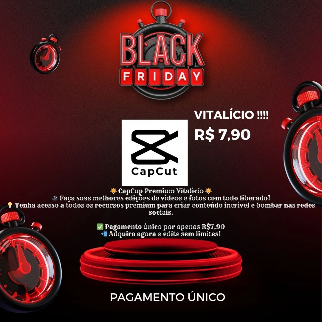 Cap cut vitalício - Digital Services