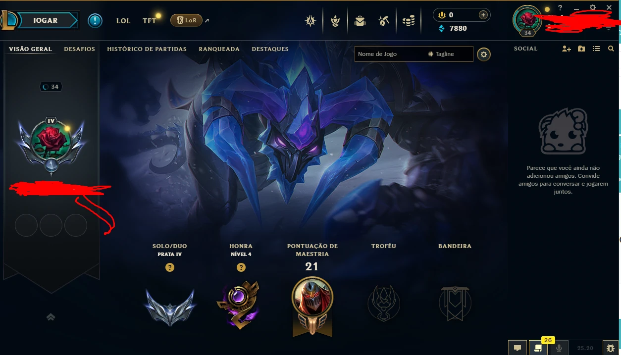 CONTA LOL GOLD 4 handlevel MMR BUFFADO entrega automatica - League of Legends
