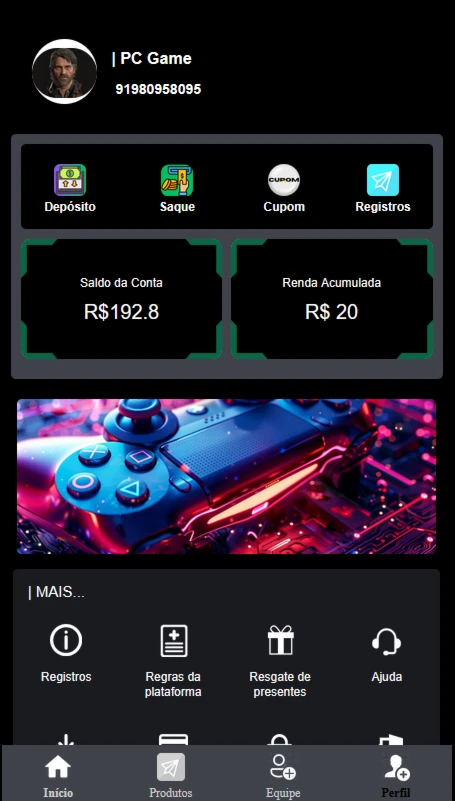 Site de Investimento PC Games - Assinaturas e Premium
