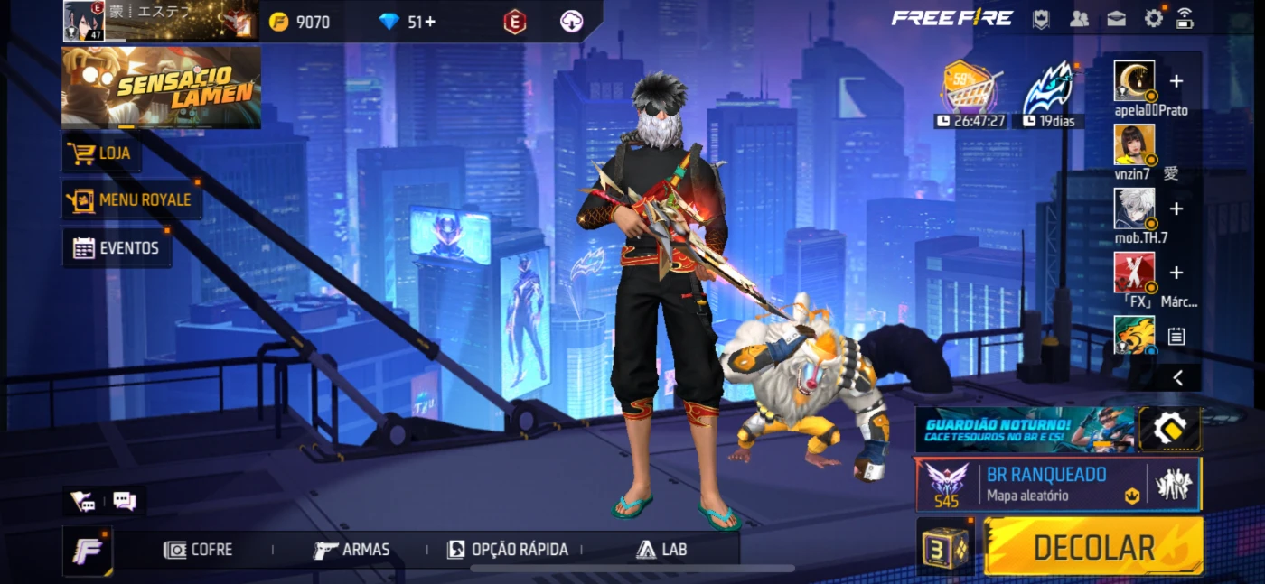 Conta de ff top pra quem não dure iniciar do zero - Free Fire