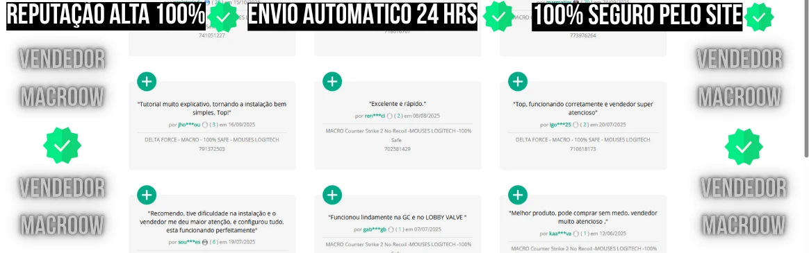 Macro - BF6 Battlefield (LifeTime) Mouses Logitech 100% SAFE - Steam