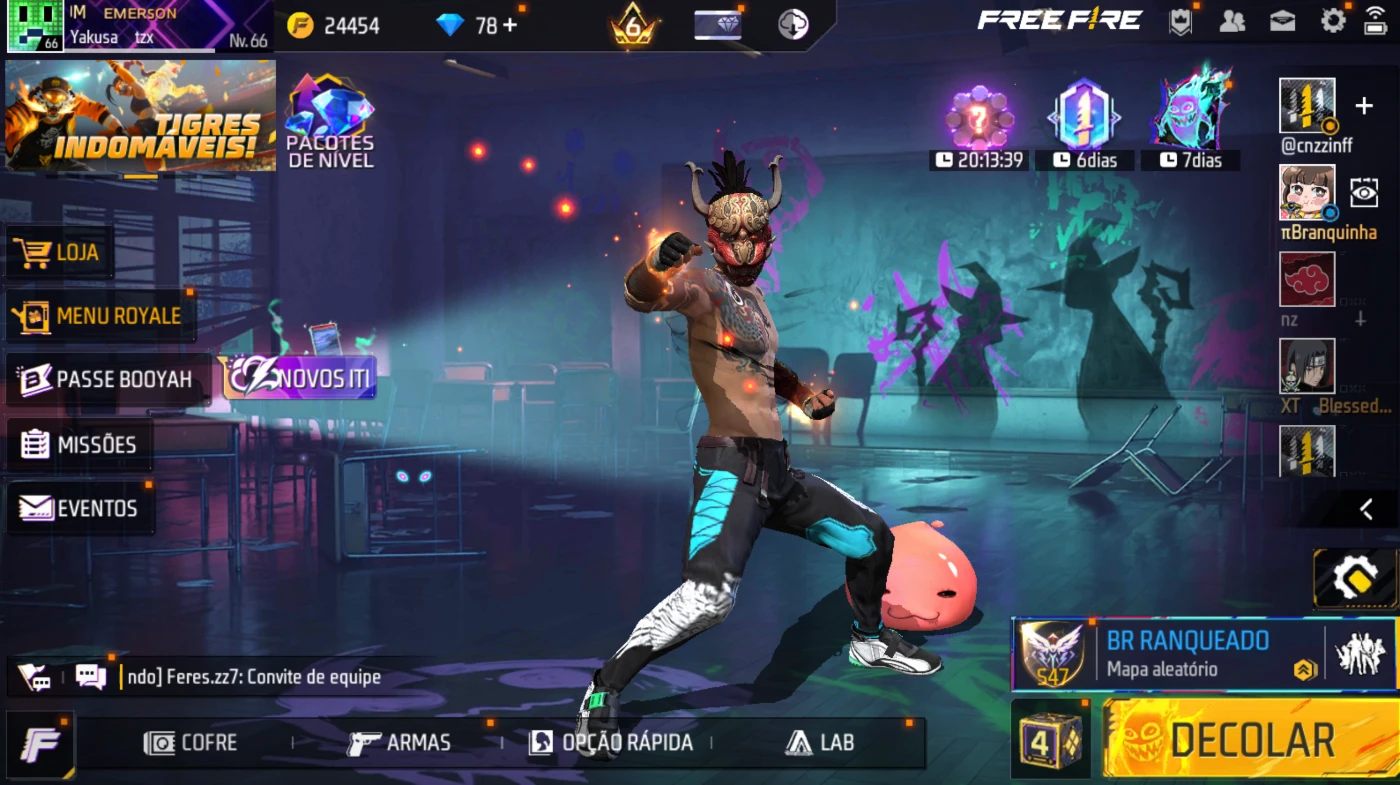 Vendo Conta De Free Fire Com Primeiro Passe E Muito Mais !!!