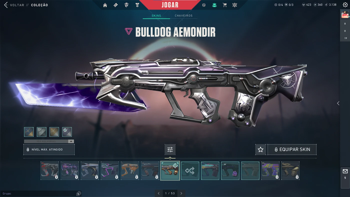 conta valorant com skins full acesso