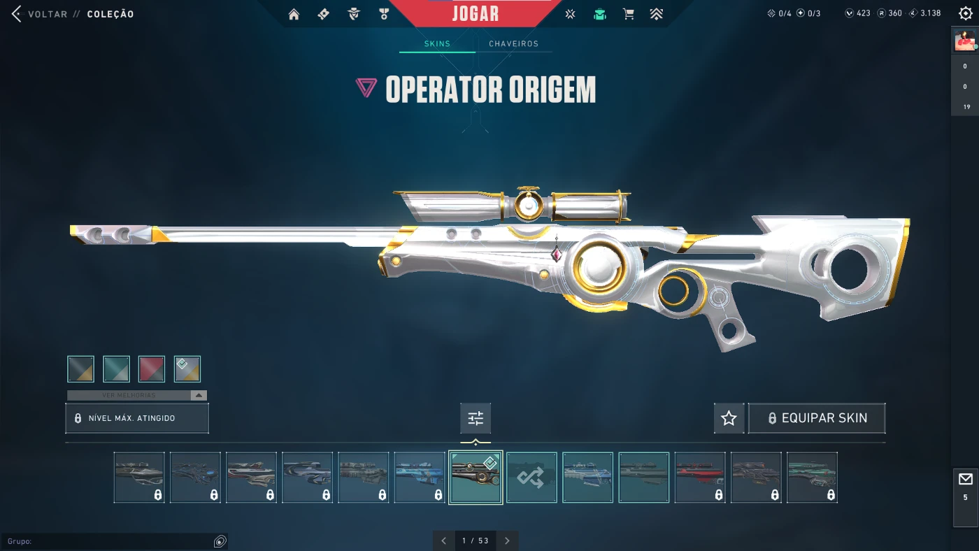 conta valorant com skins full acesso