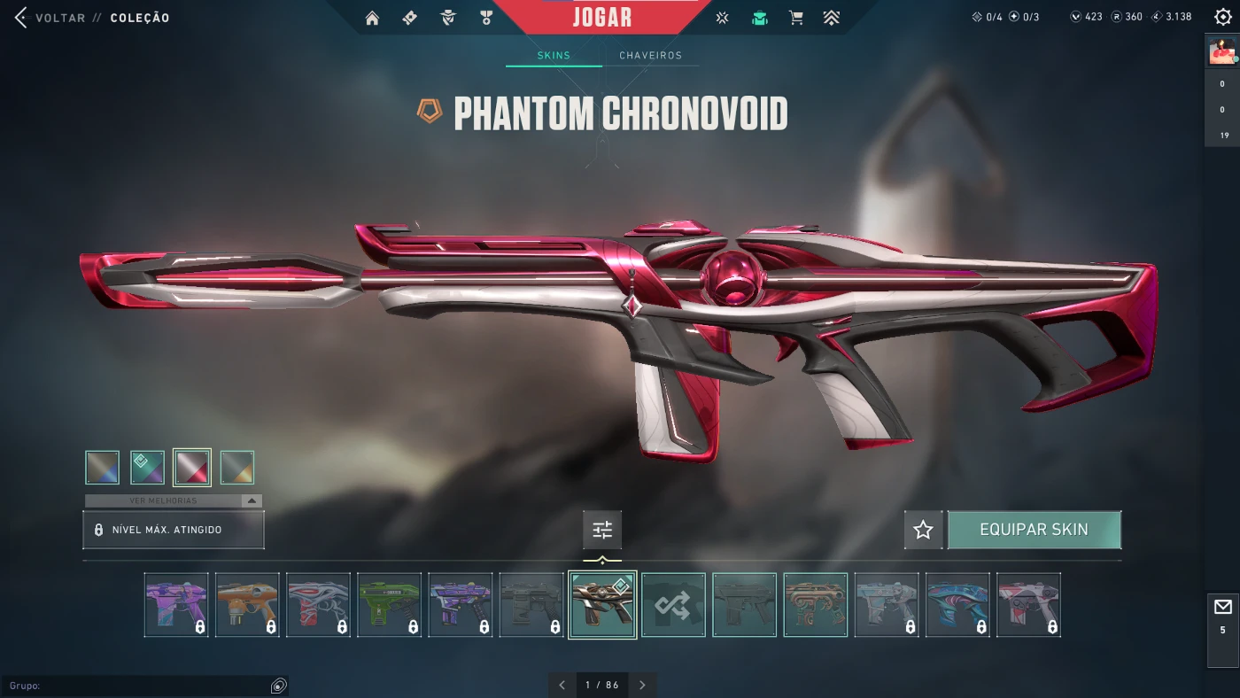 conta valorant com skins full acesso