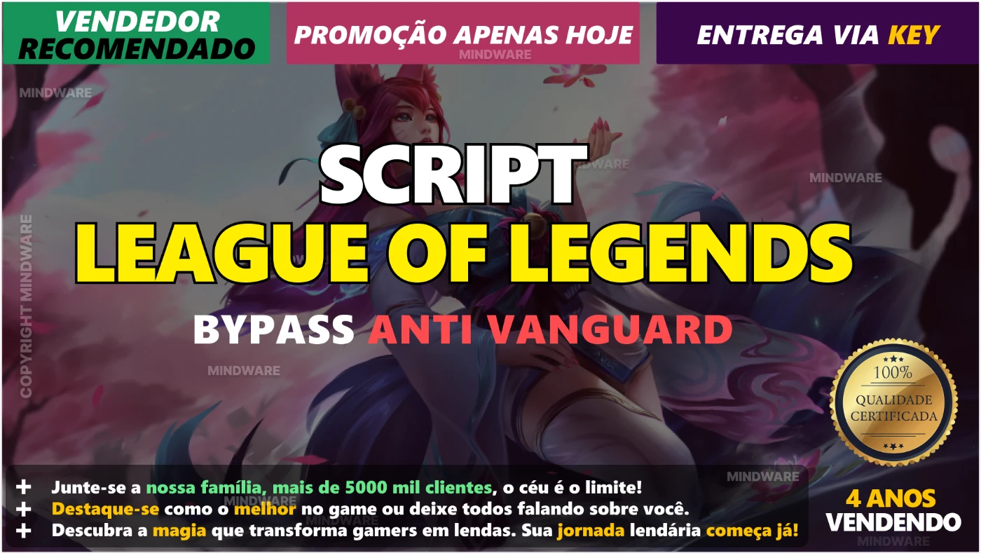 SCRIPT LEAGUE OF LEGENDS ✅ 100% SEGURO E RECOMENDADO LOL