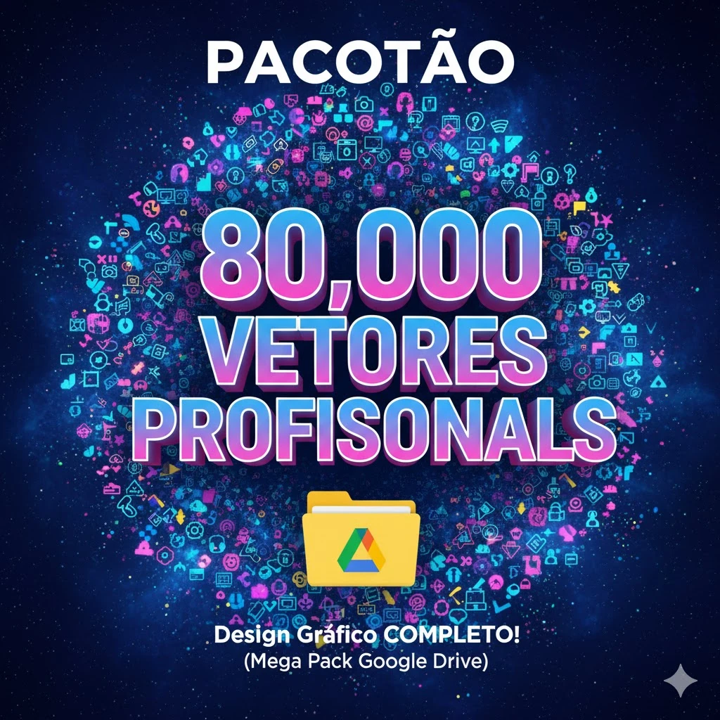Pacotão 80.000 Vetores Profissionais – Design Gráfico Comple - Others