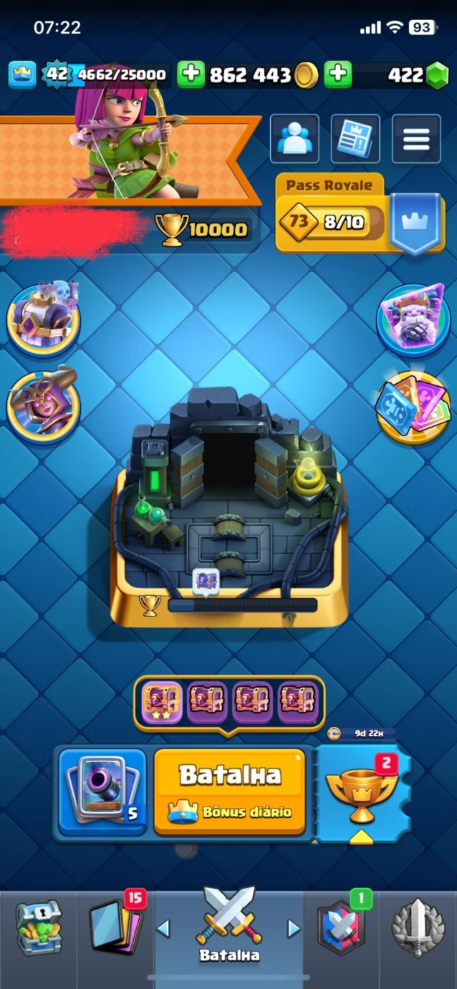 Conta clash Royale 10000 troféus