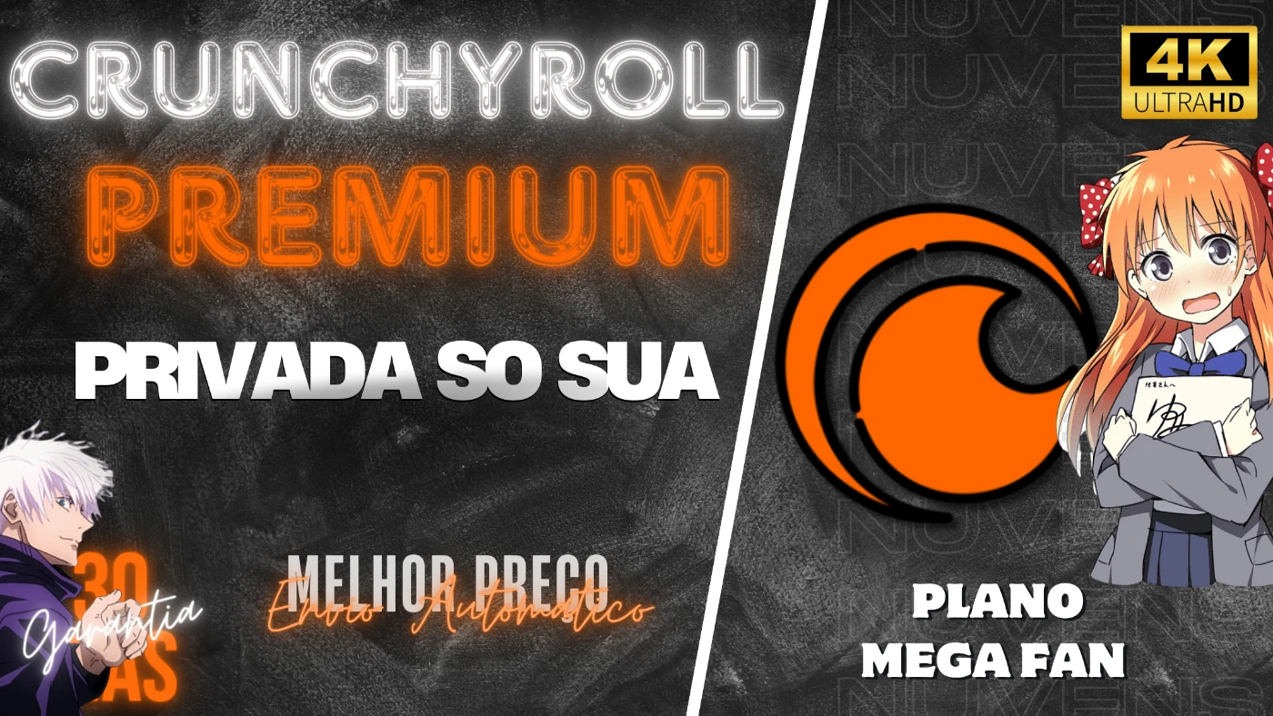 Crunchyroll 30 Dias | 1 Tela Privada + Entrega Imediata - Assinaturas e Premium
