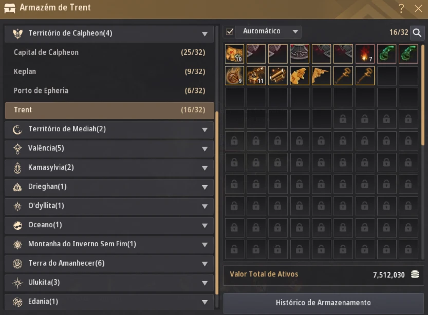 Conta Black Desert
