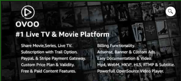 OVOO – Portal de TV e Filmes ao Vivo CMS - Digital Services