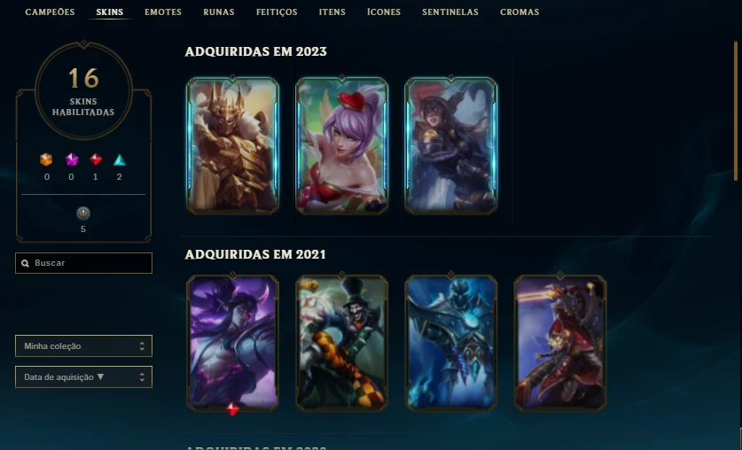 Conta League Of Legends Icones Raros 2012 E 2013 Lol DFG