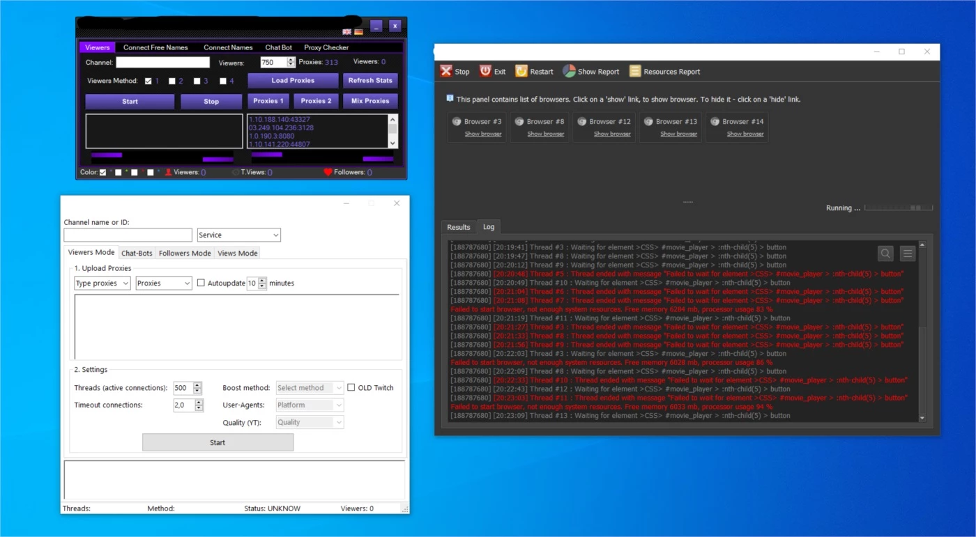 Pack Bot Viewers Twitch/Youtube - Serviços Digitais