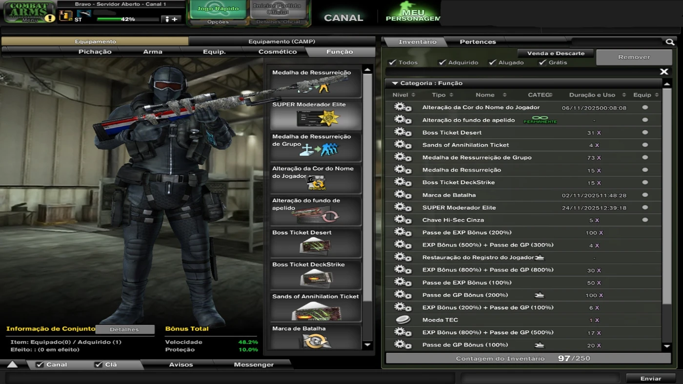 Vendo Conta Combat Arms (Vfun)