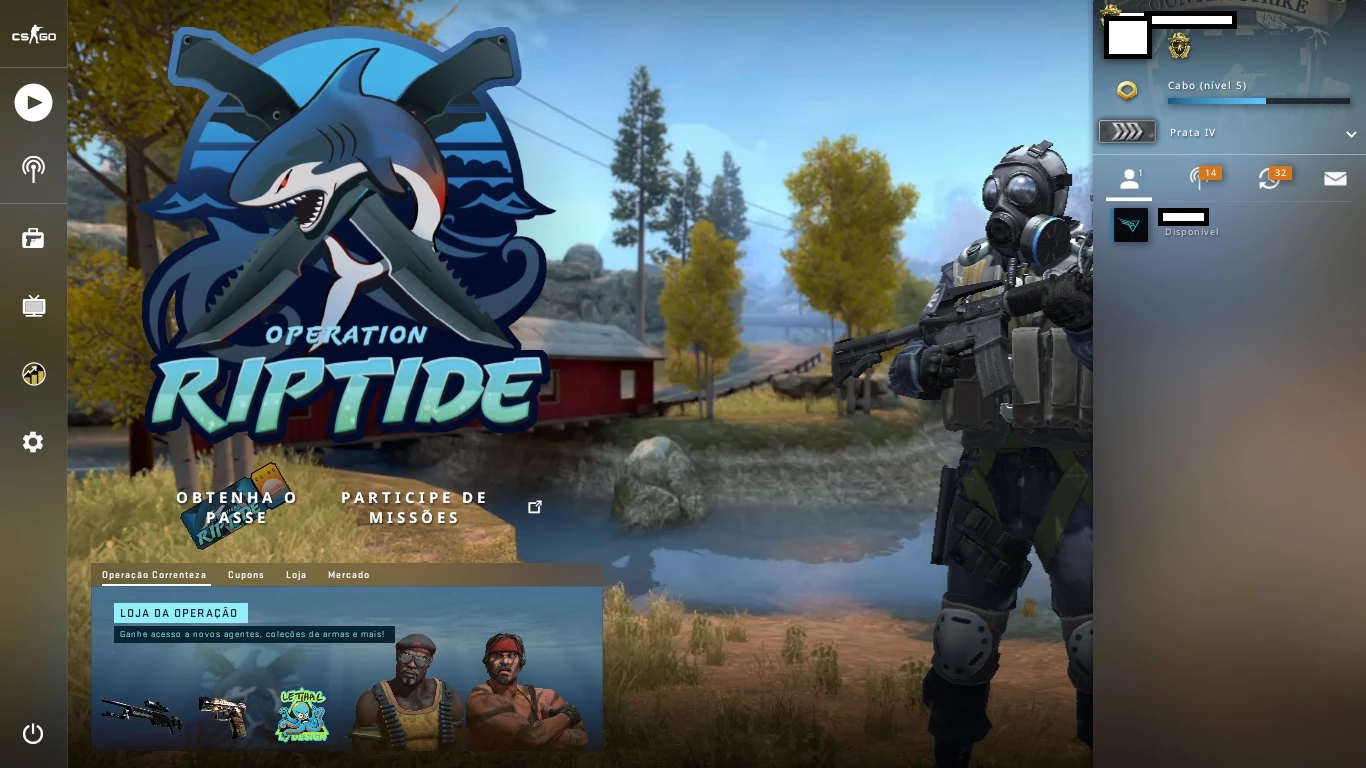 CONTA PRIME PRATA 4 - Counter Strike CS